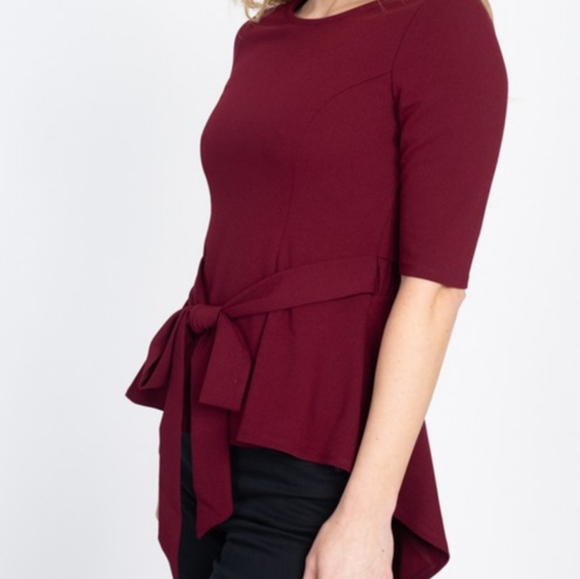 Belted Tunic Top - Picture 2 of 4